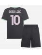 AC Milan Rafael Leao #10 Ausweichtrikot für Kinder 2024-25 Kurzarm (+ Kurze Hosen)